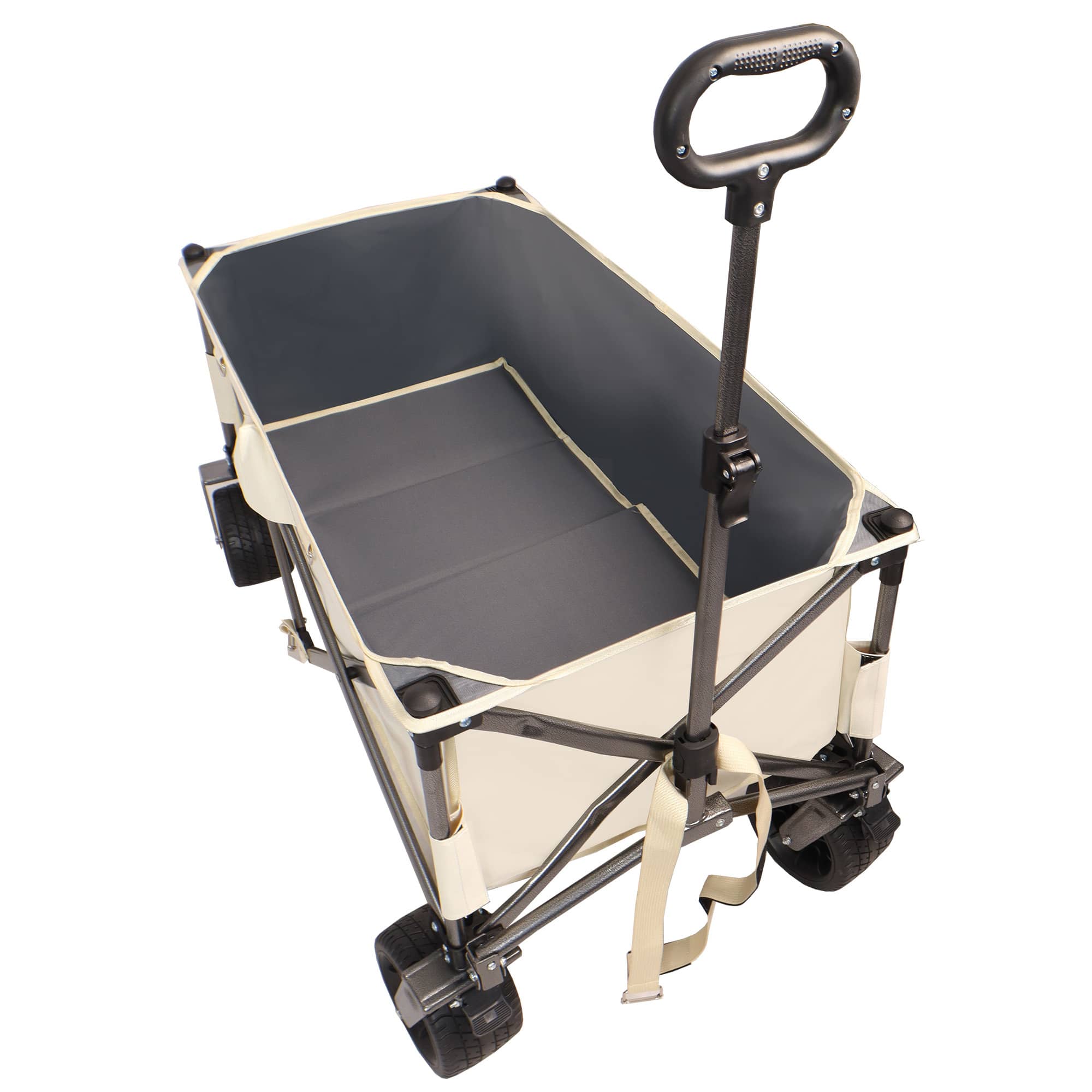 Heavy Duty Folding Wagon Cart with All-Terrain Wheels